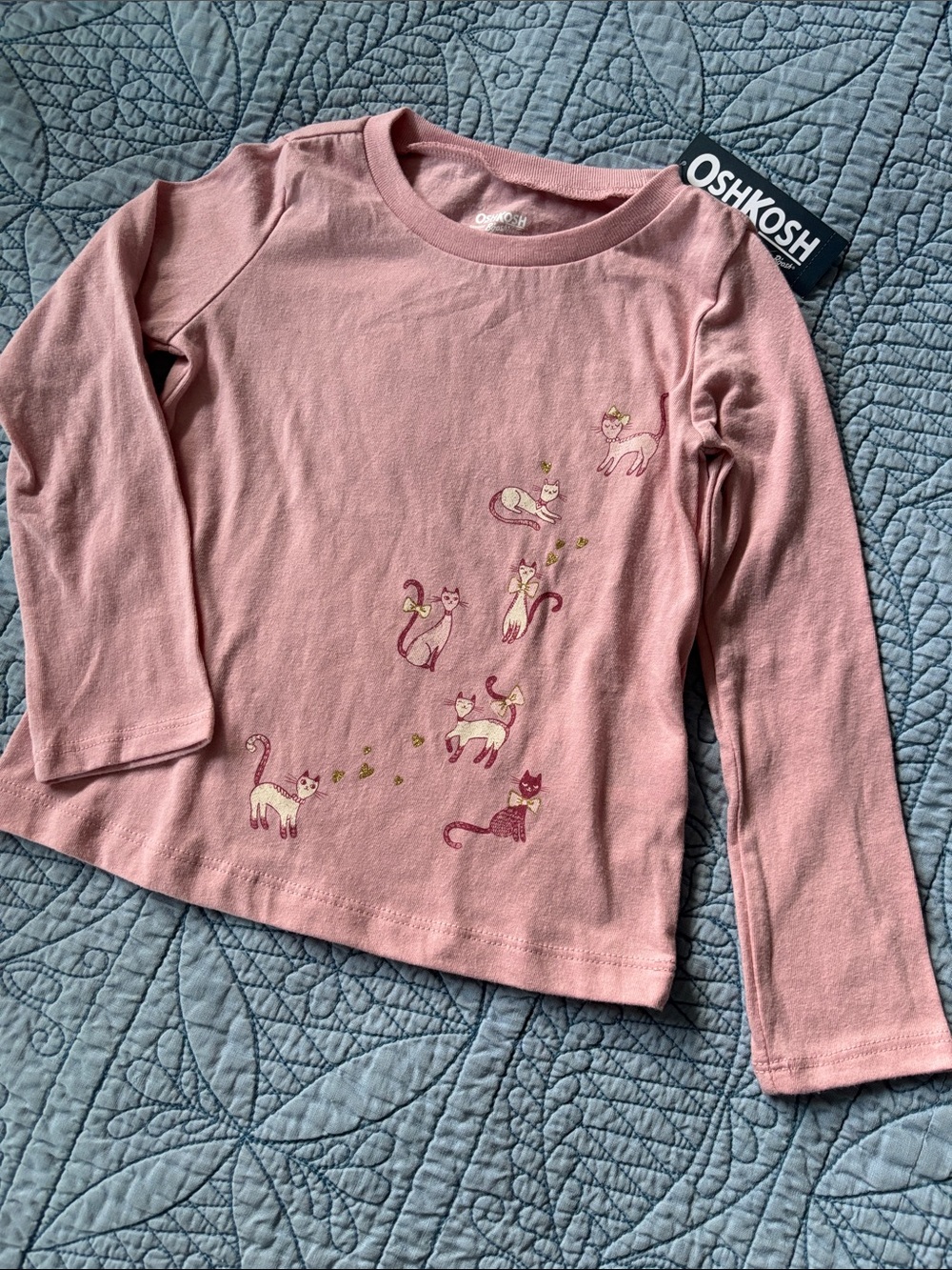 NWT! 🐈 OSHKOSH B’GOSH 3T LONG SLEEVE TEE SHIRT